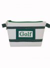 Pochette Blanche 1 brodée Golf