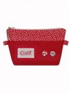 Pochette Rouge 3 brodée Golf
