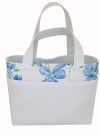 Sac blanc fleurs